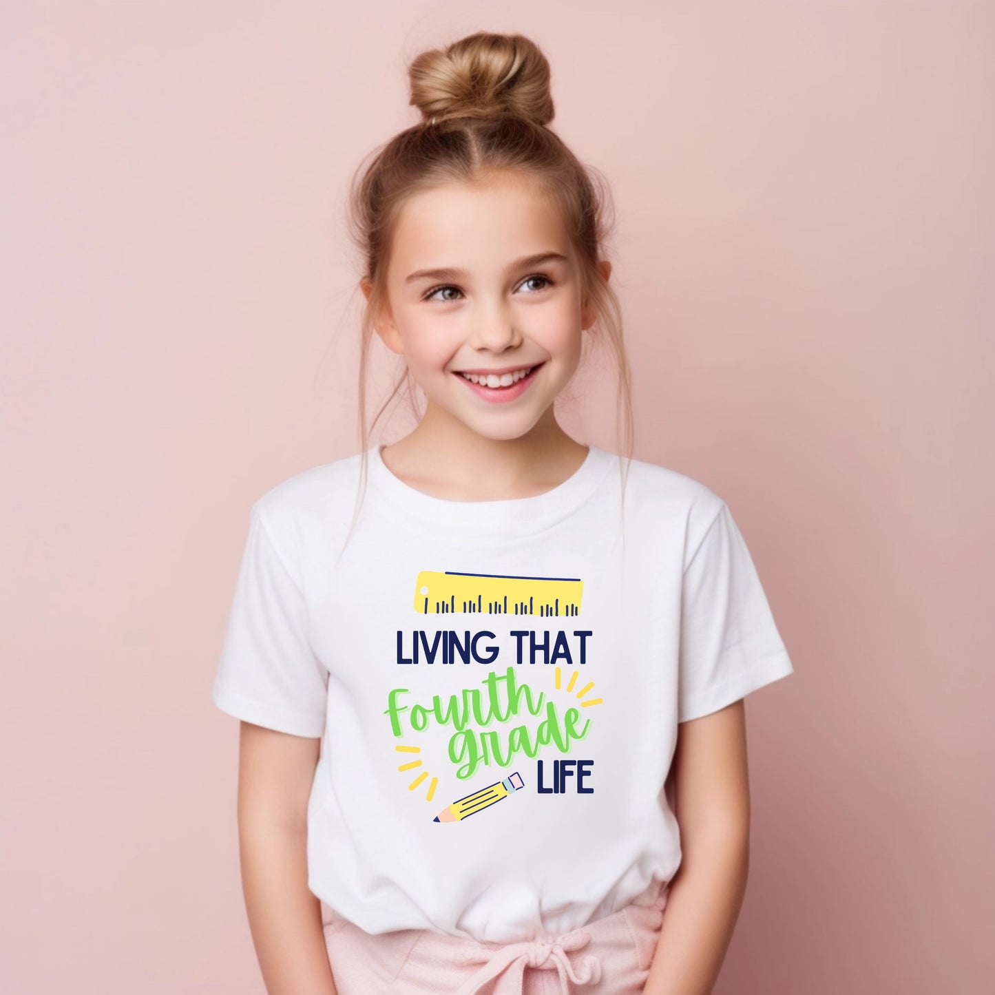 Livin' Life Customizable Grade Short Sleeve Youth and Adult Tee