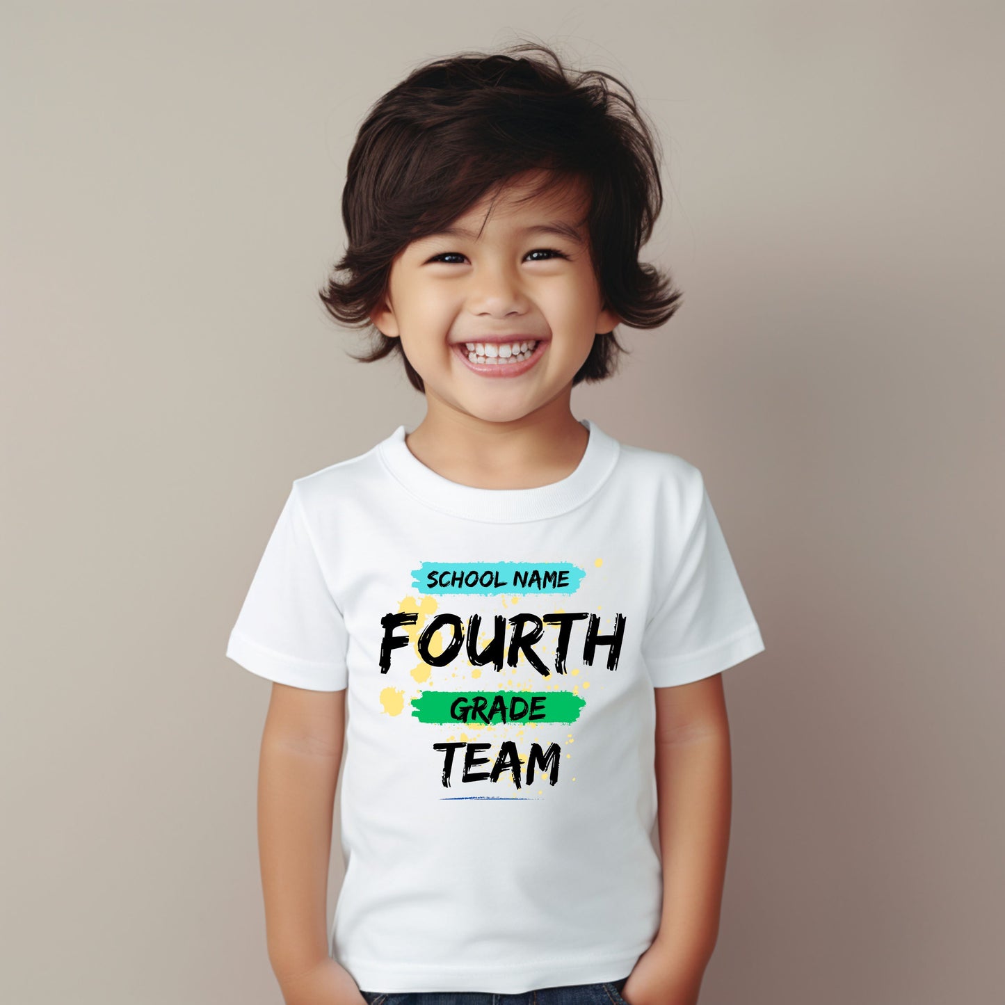 Paint Splatter Customizable Grade Short Sleeve Youth and Adult Tee