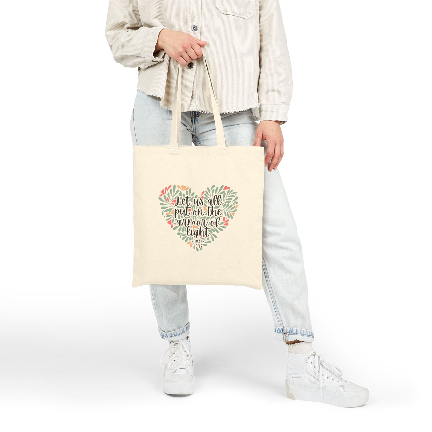 Church Scripture Tote Bag Armor of Light