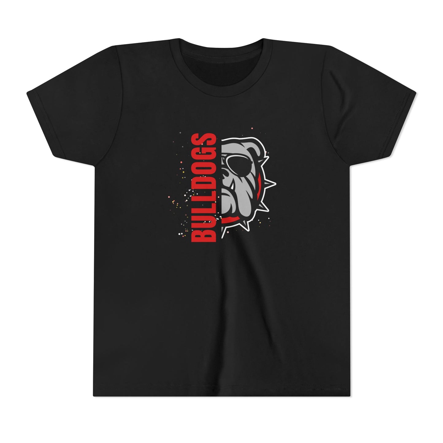 Youth Short Sleeve T-Shirt - Team School Mascot Bulldogs Print