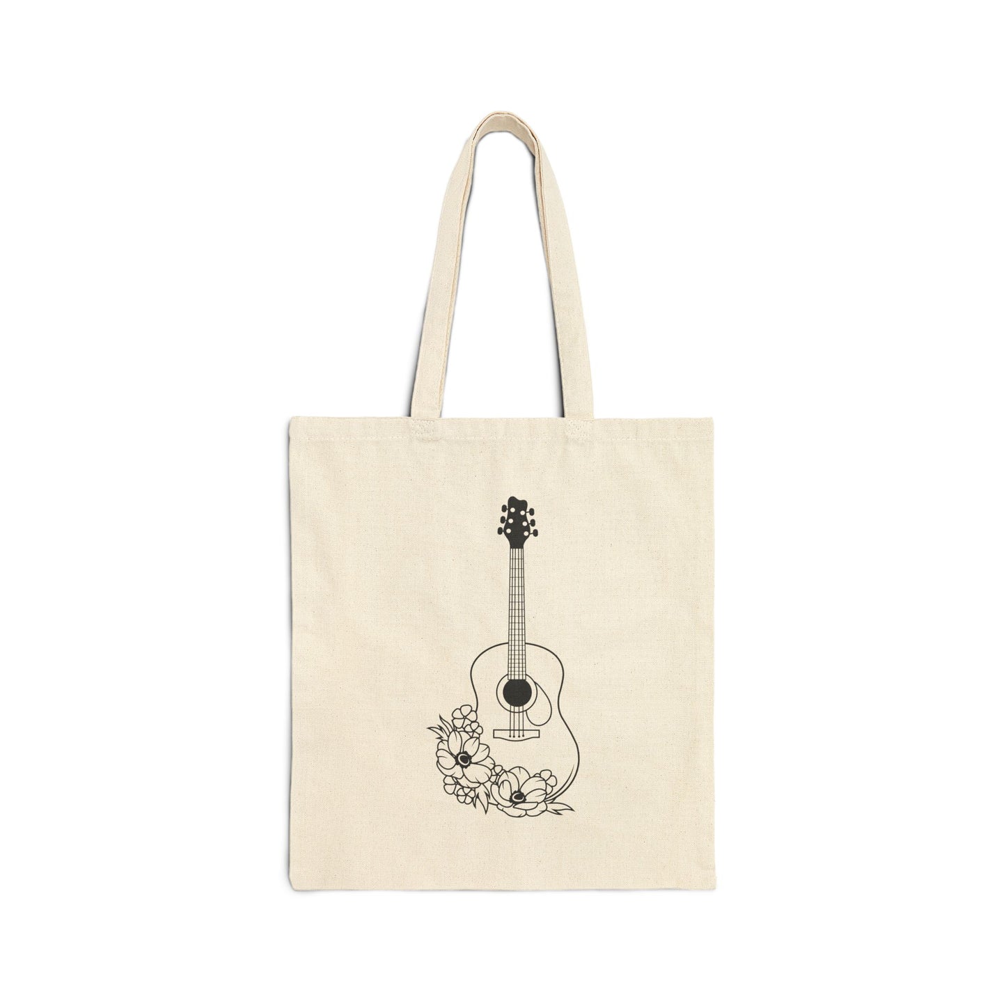 Music Acoustic Guitar Tote Bag