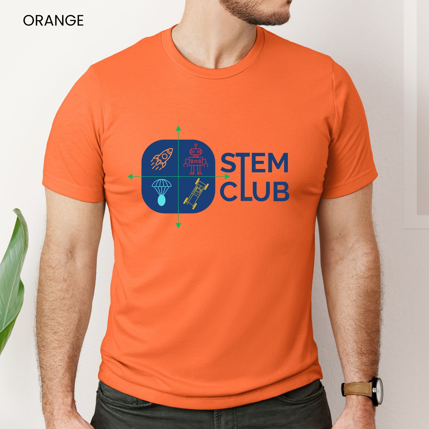 STEM Club Quadrants Customizable Adult and Youth Tee