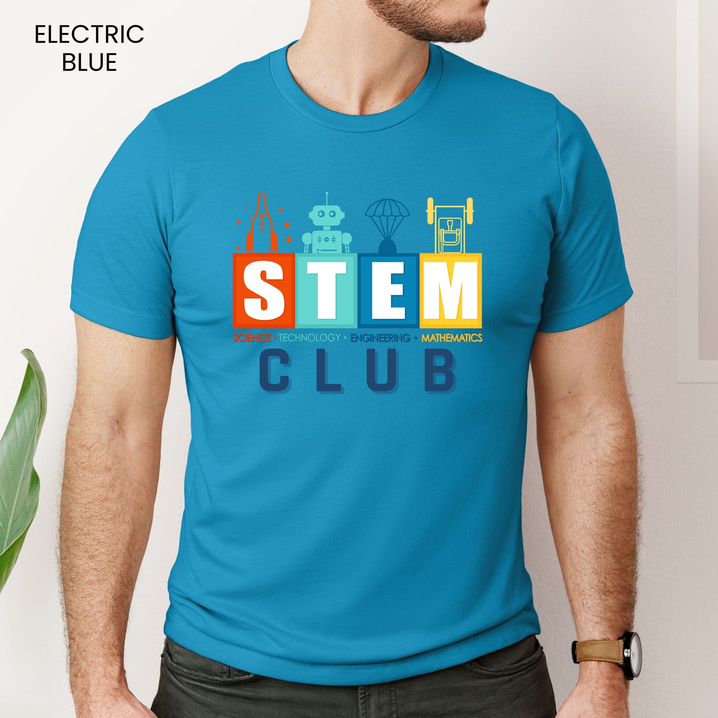 STEM Club Color Block 2 Adult and Youth Tee