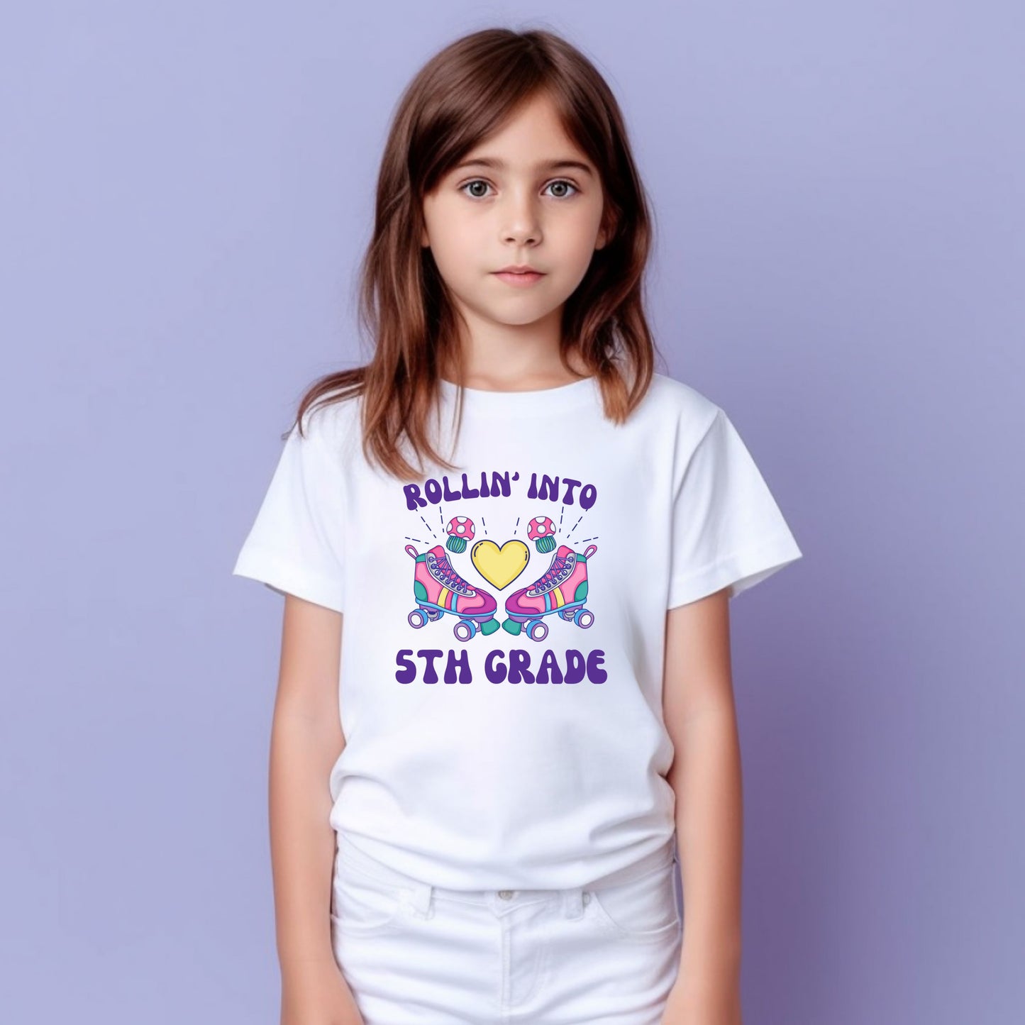 Retro Rollin into Customizable Grade Short Sleeve Youth and Adult Tee