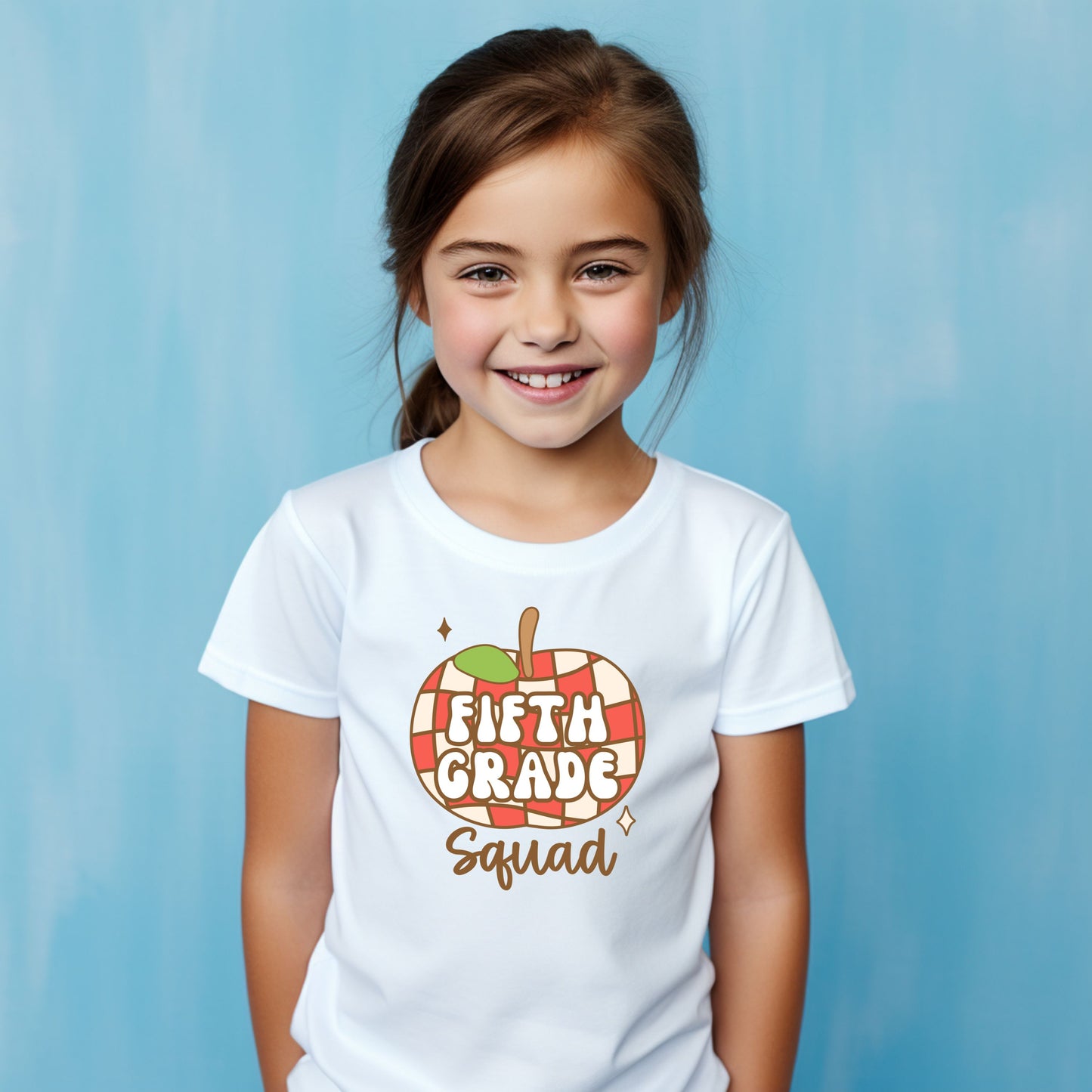 Retro Apple Squad Customizable Grade Short Sleeve Youth and Adult Tee