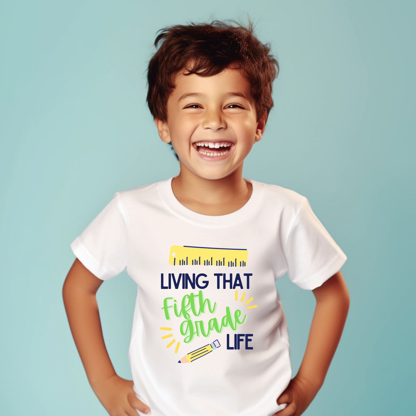 Livin' Life Customizable Grade Short Sleeve Youth and Adult Tee