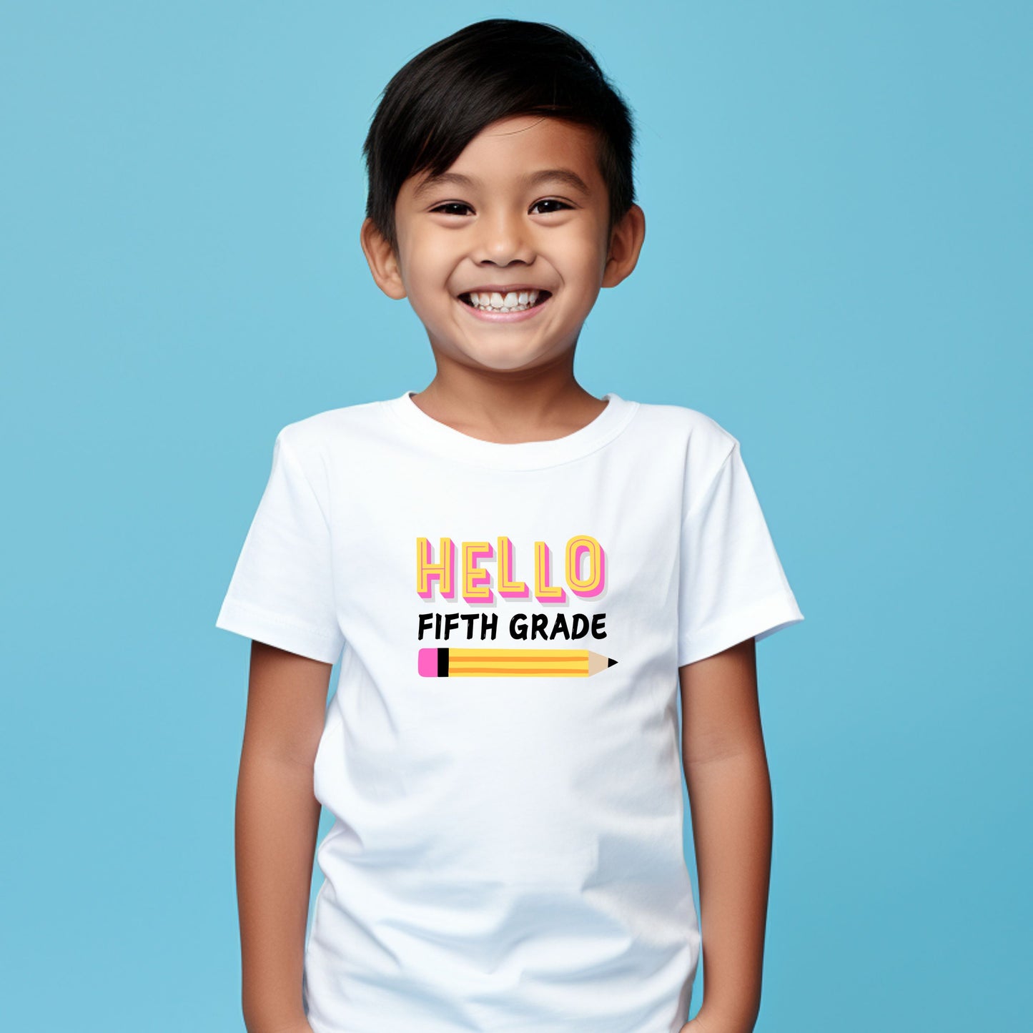 Hello Customizable Grade Short Sleeve Youth and Adult Tee