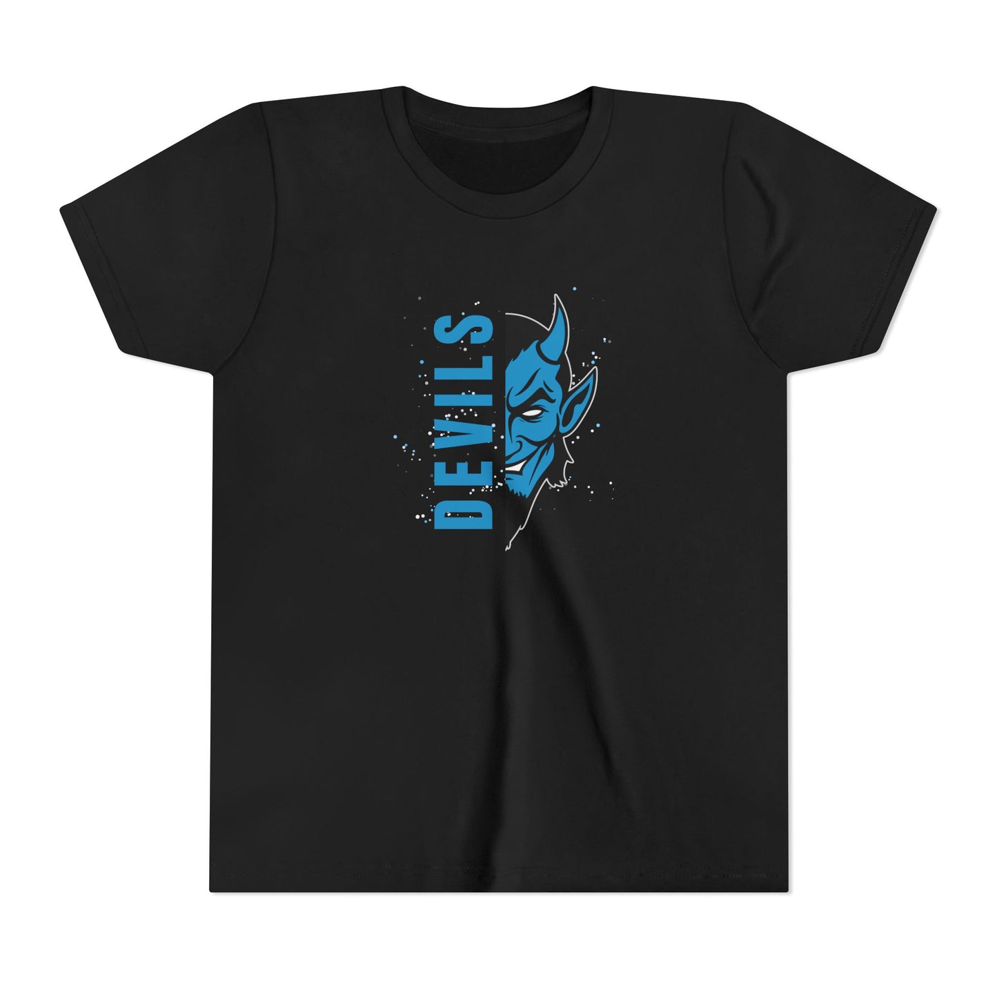 Youth Short Sleeve T-Shirt - Team School Mascot Devils Print