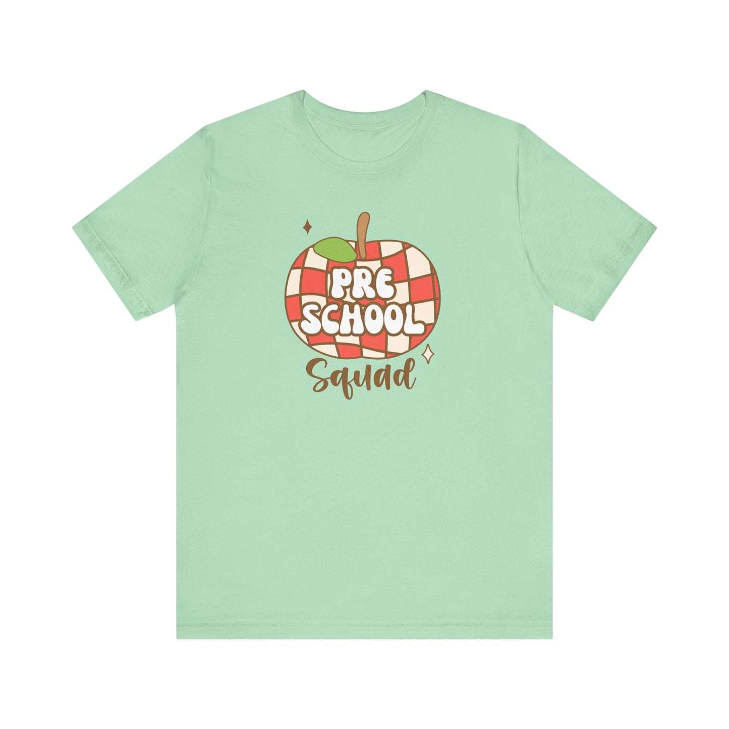 School Preschool Squad Retro Apple Tee