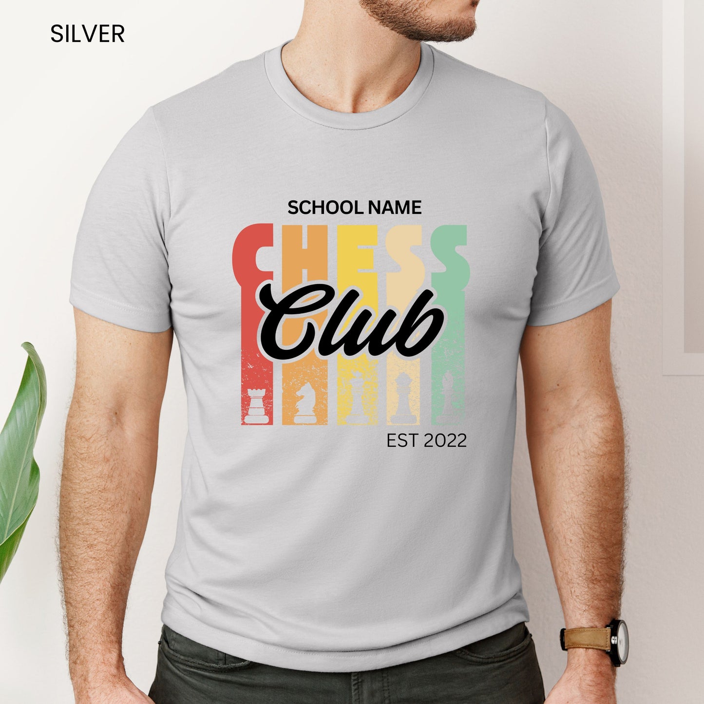 Chess Club Retro Customizable Adult and Youth Tee