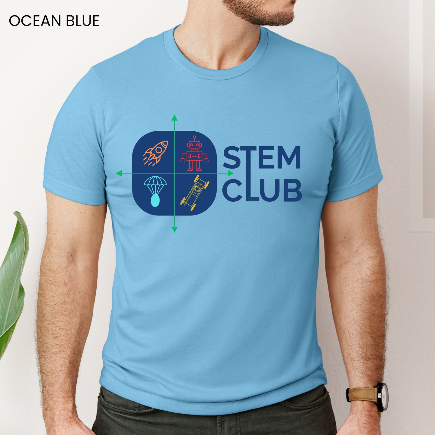 STEM Club Quadrants Customizable Adult and Youth Tee