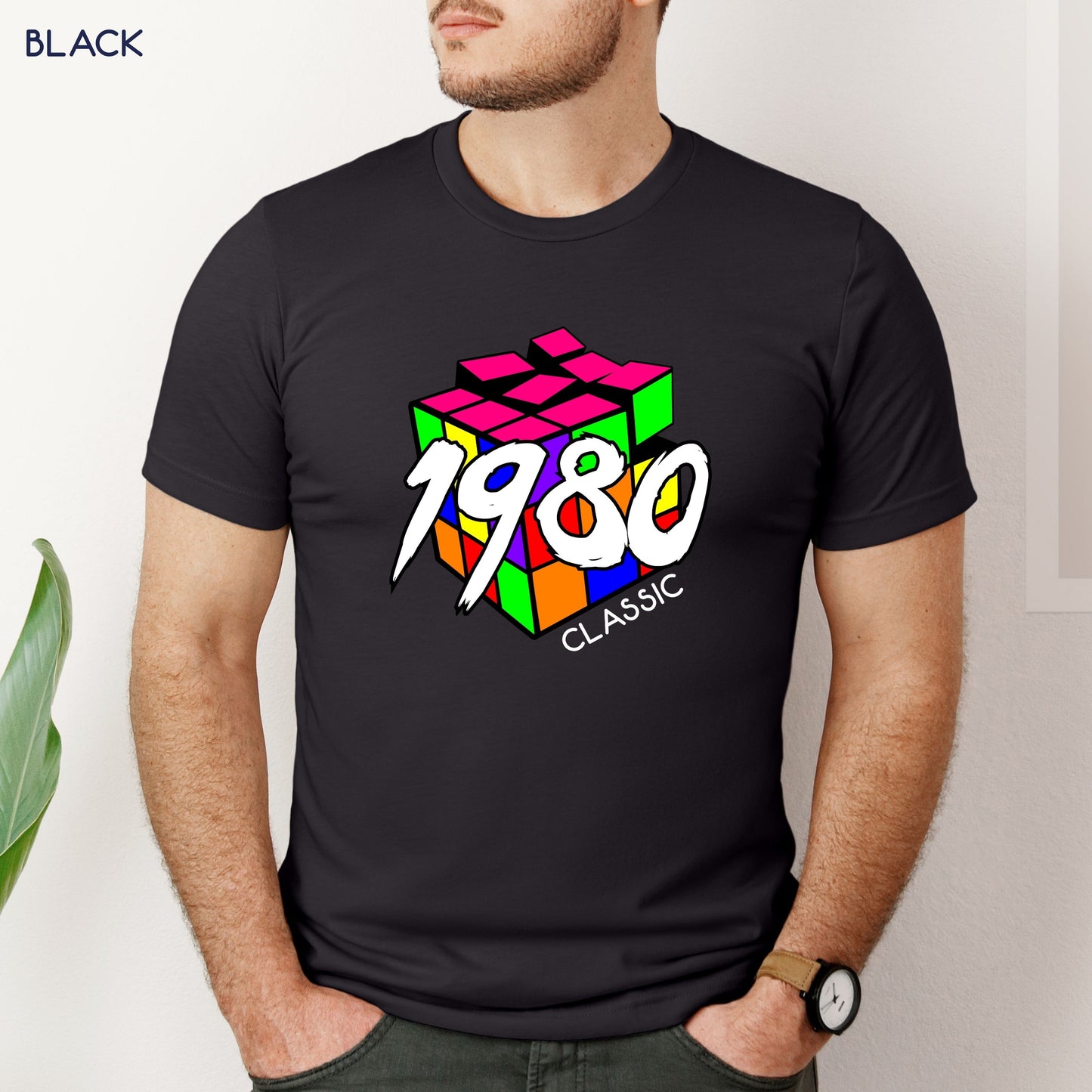 Classic Rubik's Cube inspired Birthday Shirt Customizable