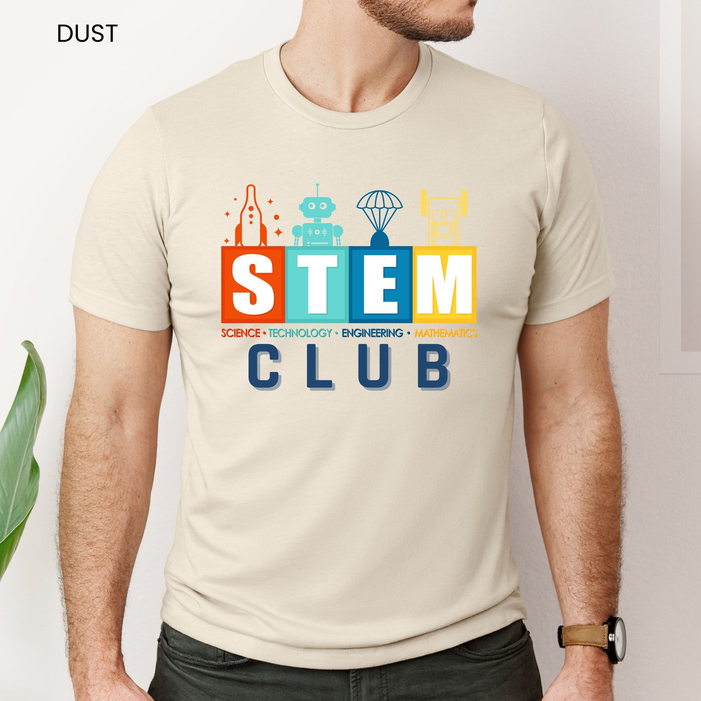 STEM Club Color Block 2 Adult and Youth Tee