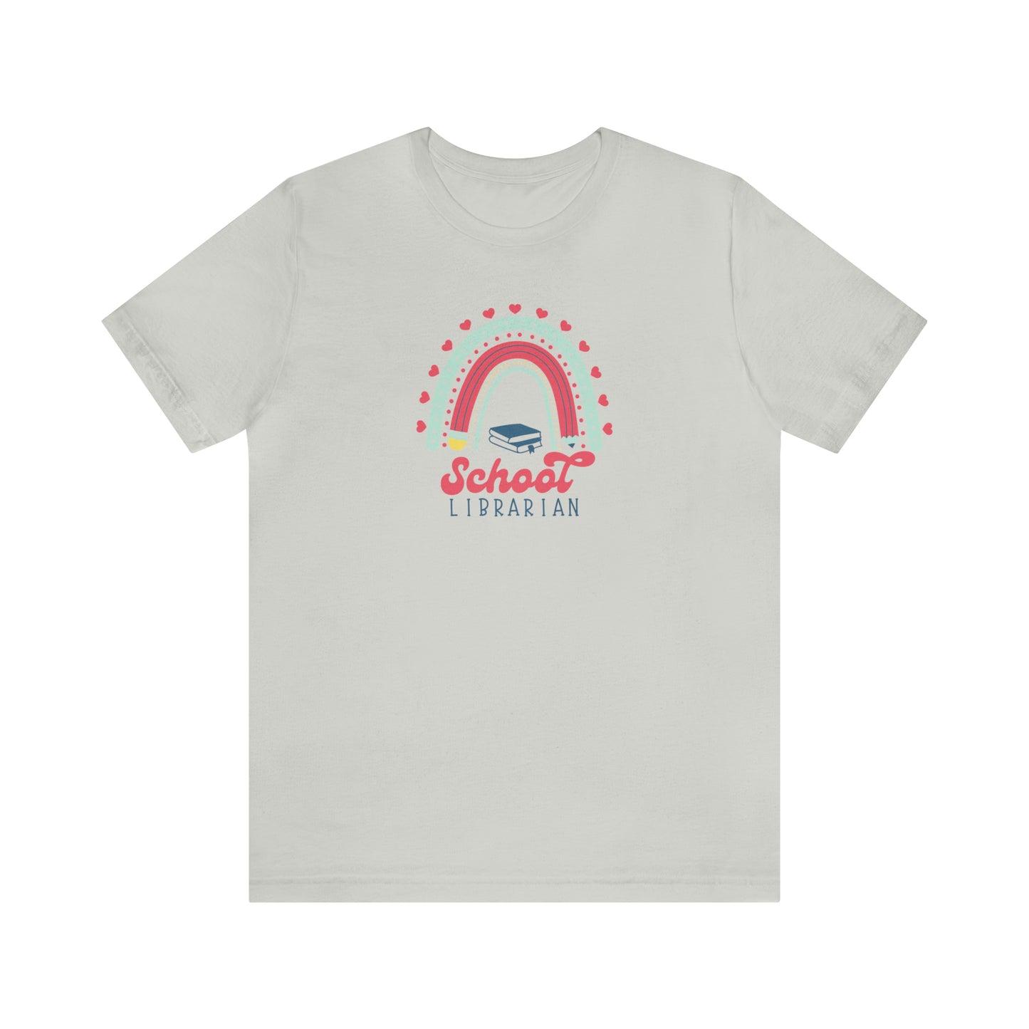 School Librarian Rainbow Tee