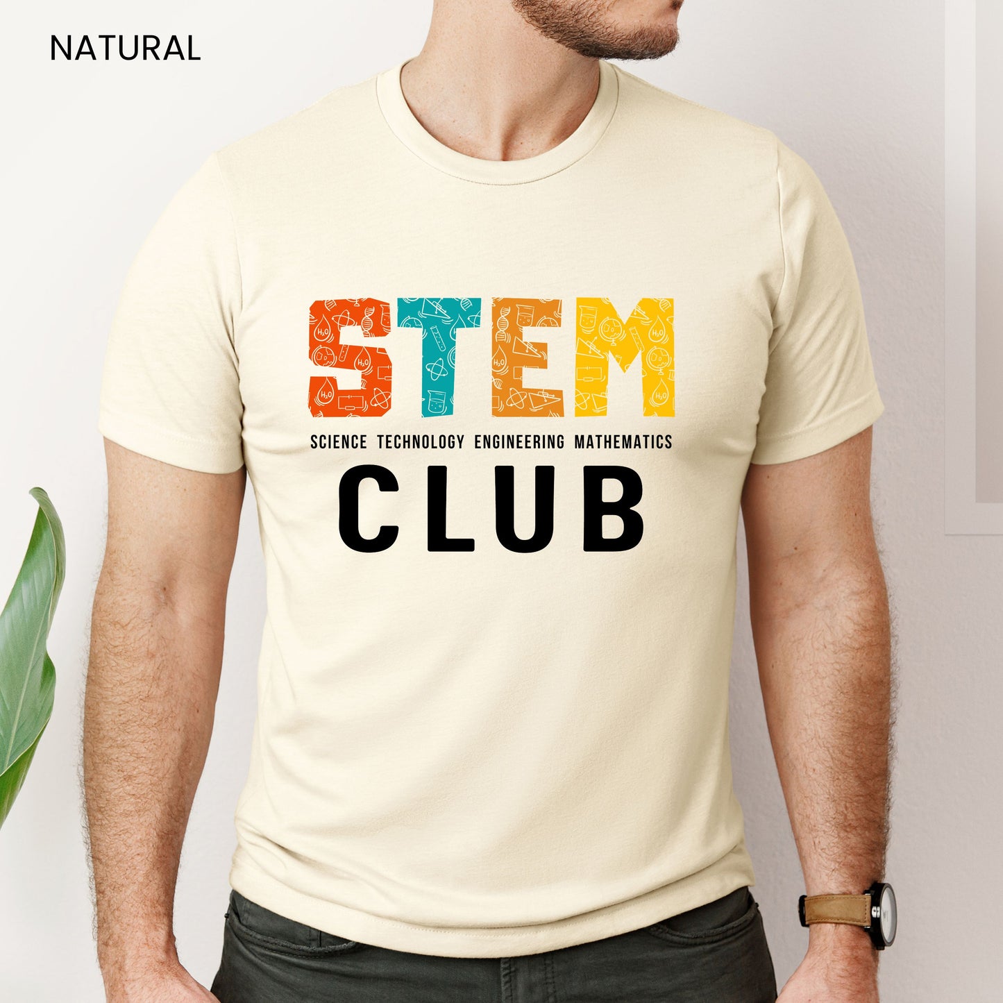STEM Club Letter Symbols Customizable Adult and Youth Tee