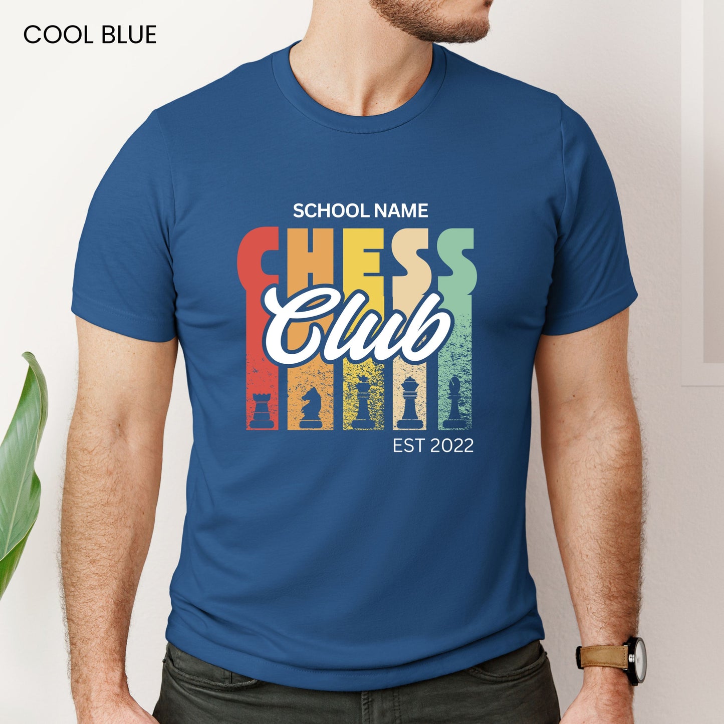 Chess Club Retro Customizable Adult and Youth Tee