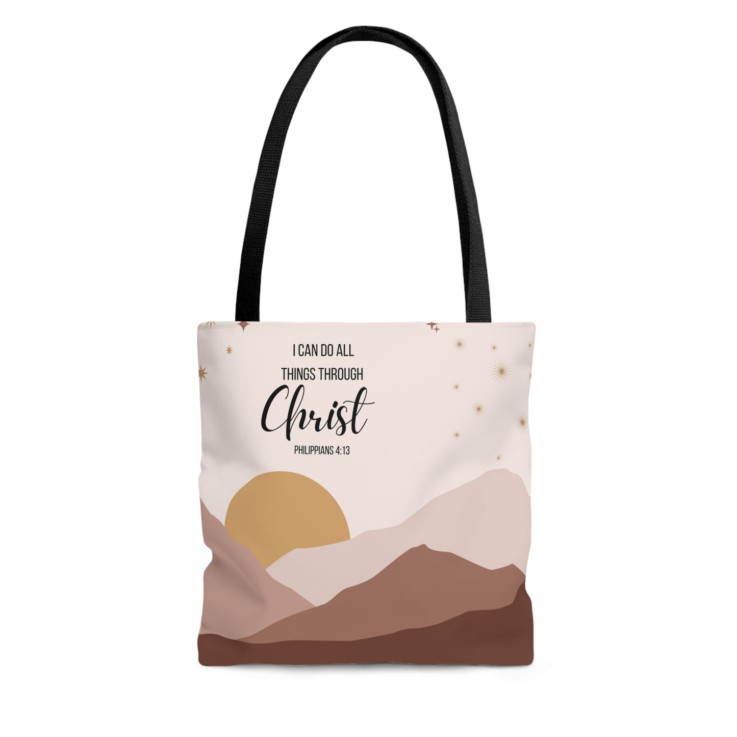 LDS Christian Scripture Church Boho Landscape Tote Bag