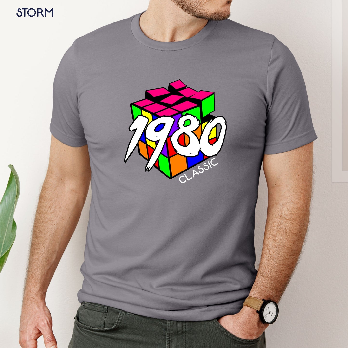 Classic Rubik's Cube inspired Birthday Shirt Customizable