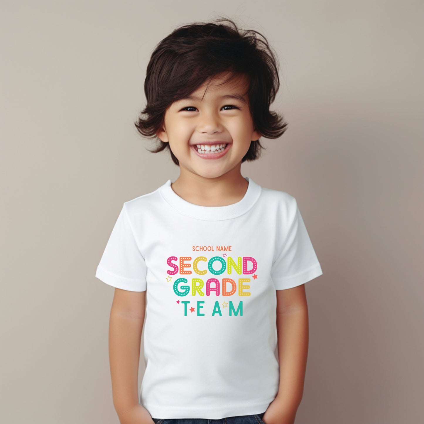 Dotted Fun Customizable Grade Short Sleeve Youth and Adult Tee