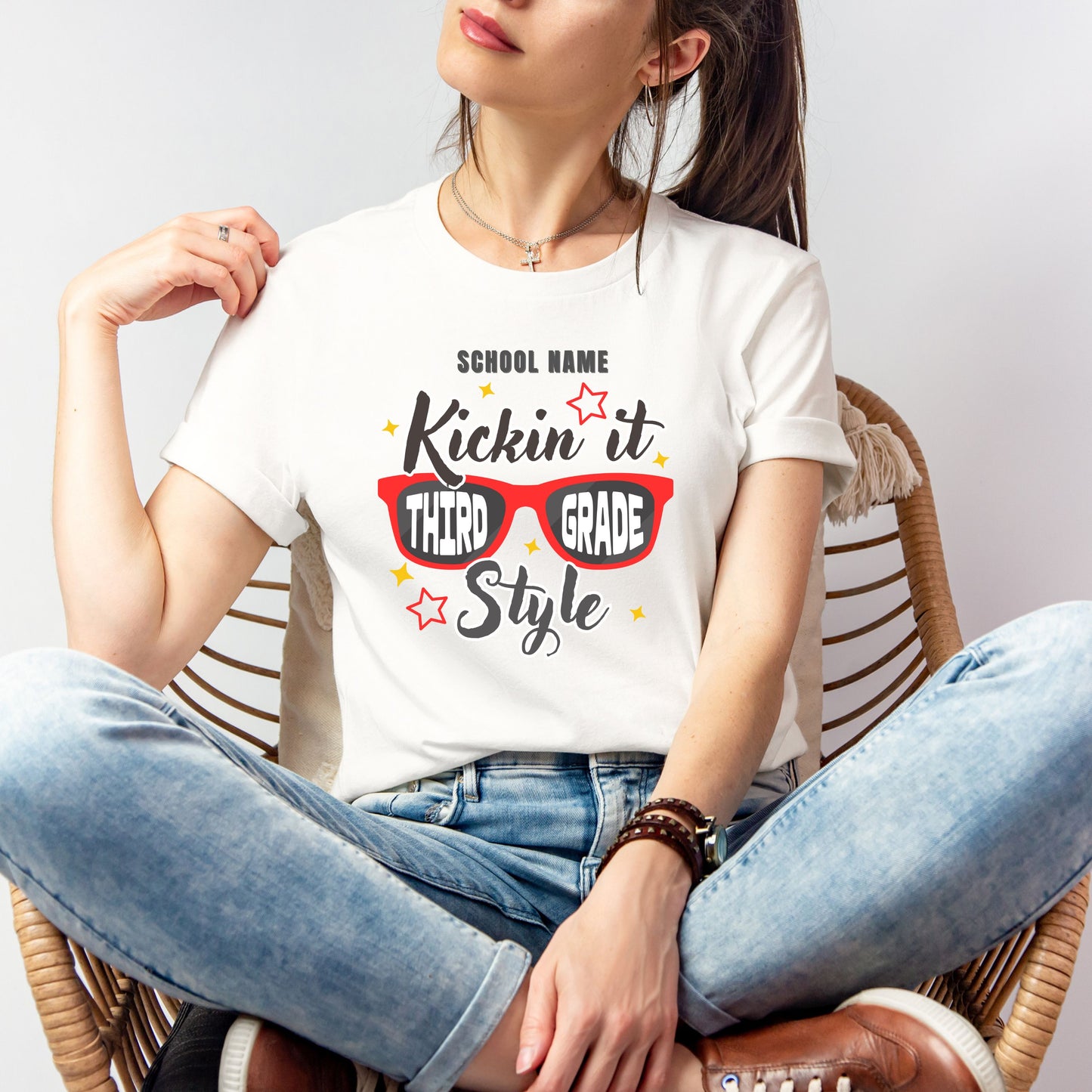 Kickin' it in Style Customizable Grade Short Sleeve Youth and Adult Tee