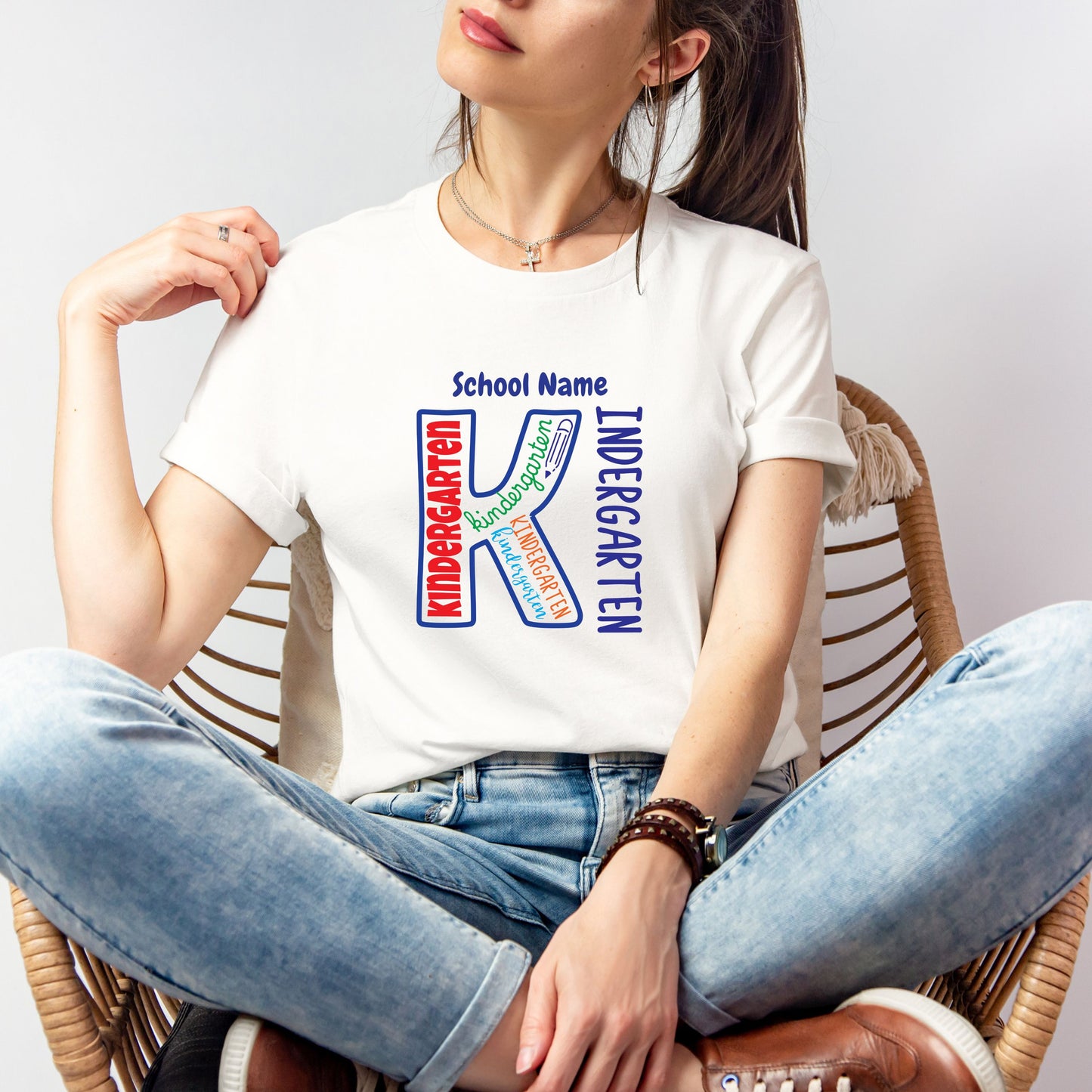 Number Word Cloud Customizable Grade Short Sleeve Youth and Adult Tee