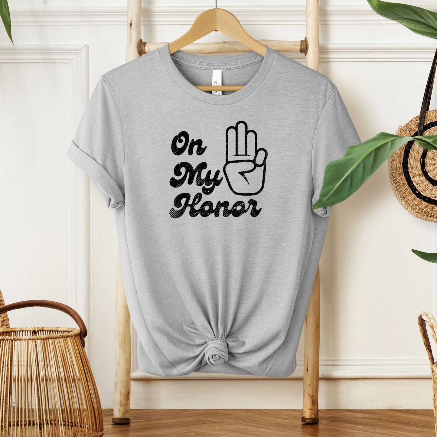 Distressed On my Honor Girl Scout Adult/Youth Tee