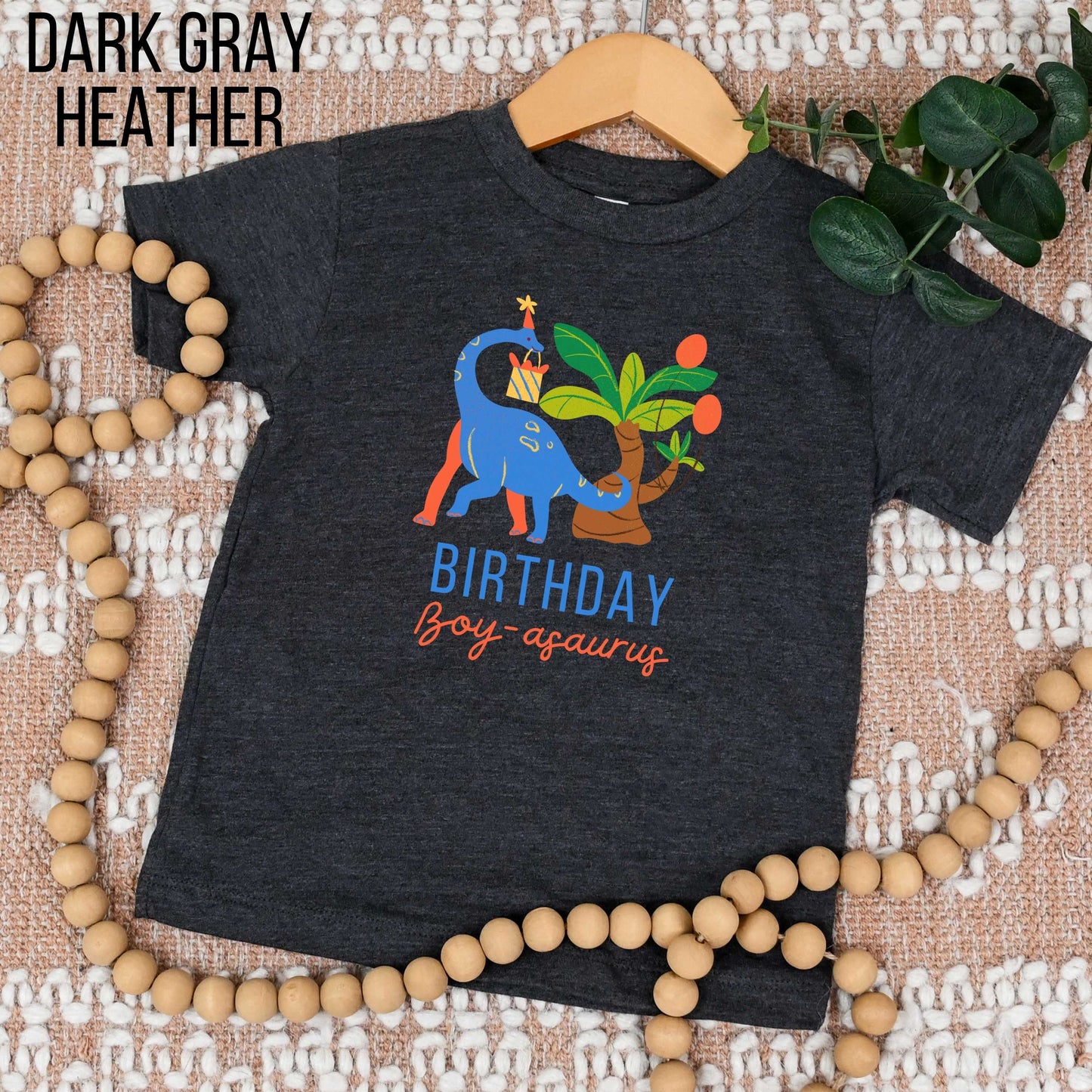 Birthday Boy Boyasaurus Youth Toddler Infant Short Sleeve Tee