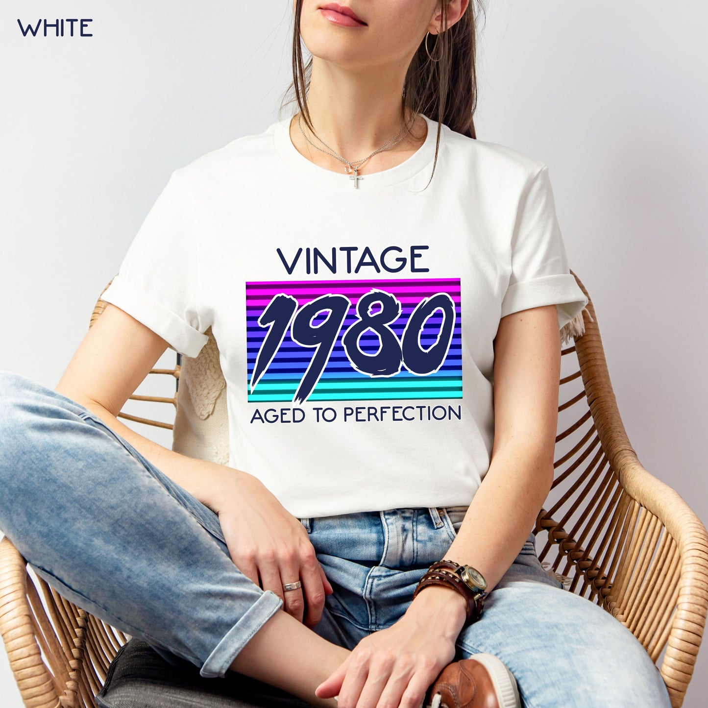 Retro 1980s inspired Birthday Shirt Customizable
