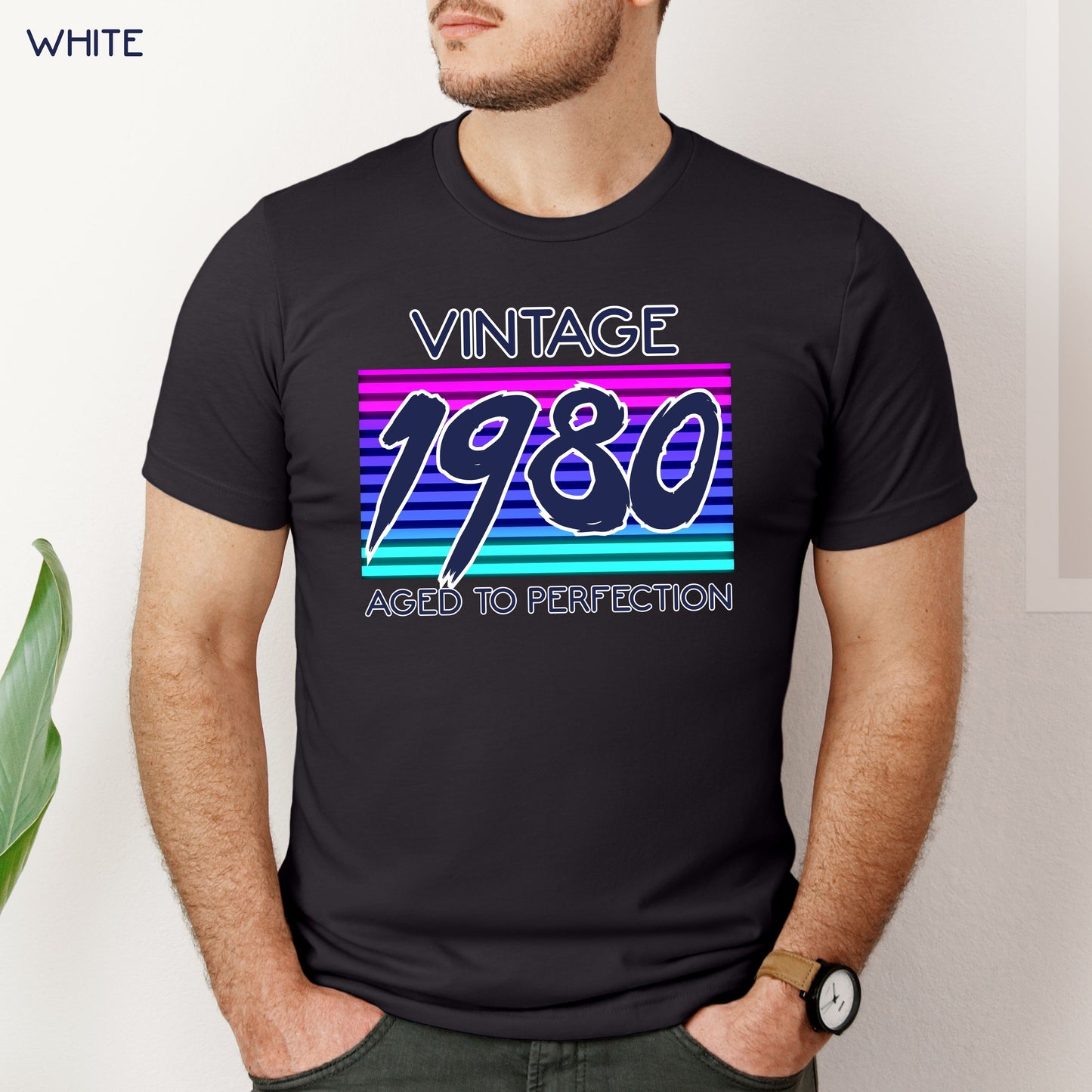 Retro 1980s inspired Birthday Shirt Customizable