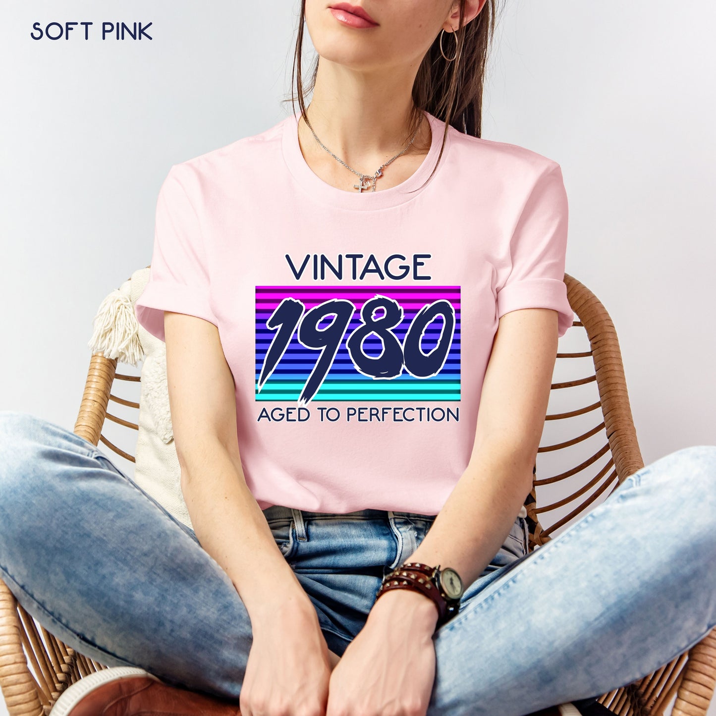 Retro 1980s inspired Birthday Shirt Customizable