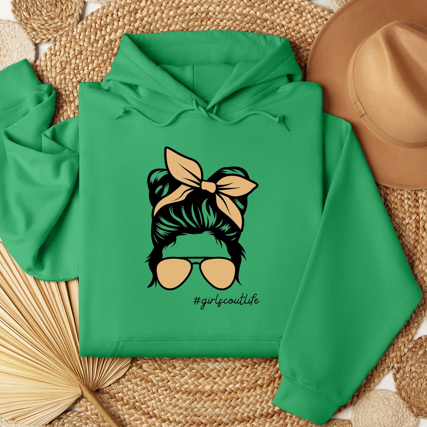 Girl Scout Messy Bun Youth/Adult Hoodie