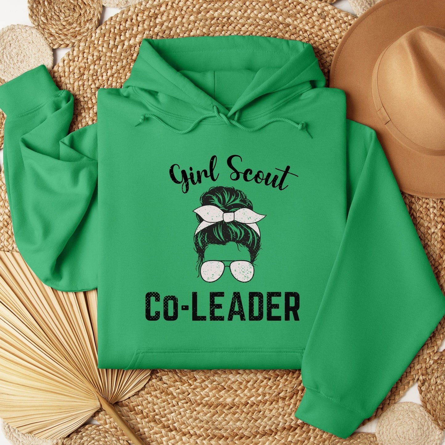 Distressed Girl Scout Co Leader Youth/Adult Hoodie