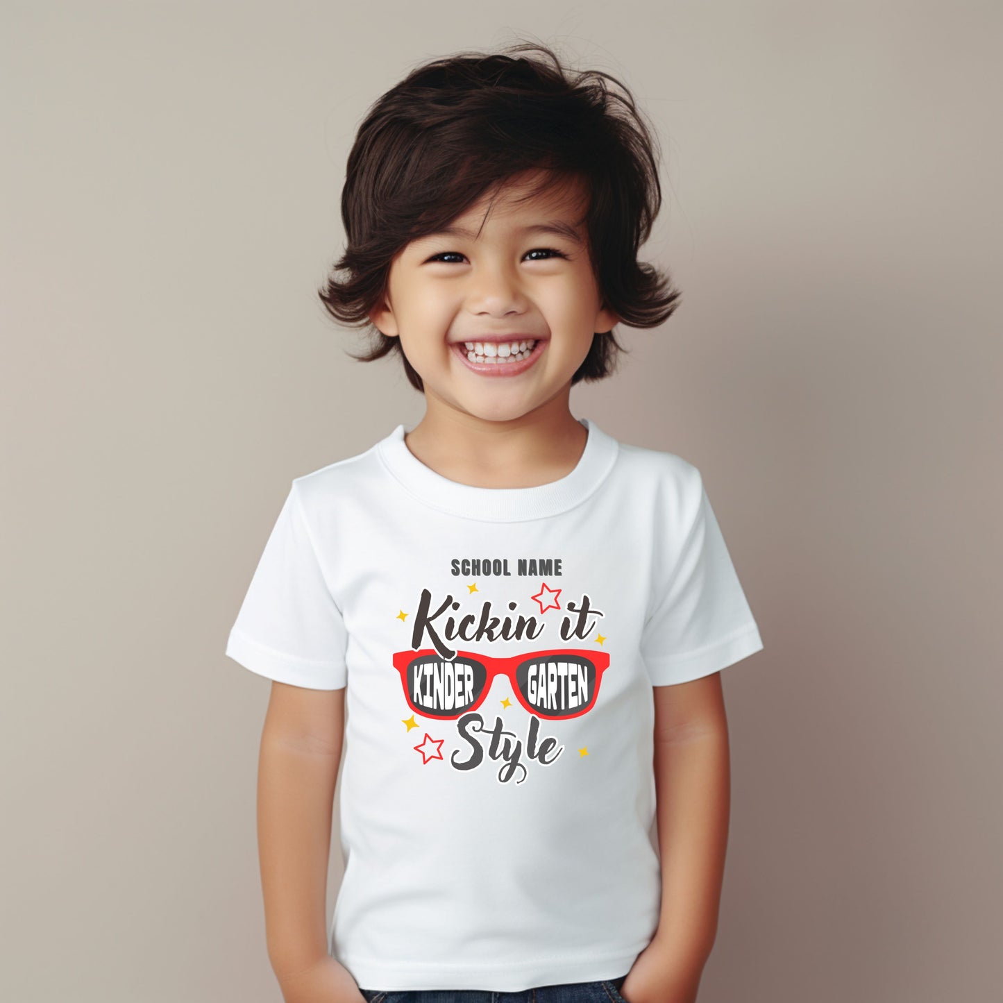 Kickin' it in Style Customizable Grade Short Sleeve Youth and Adult Tee