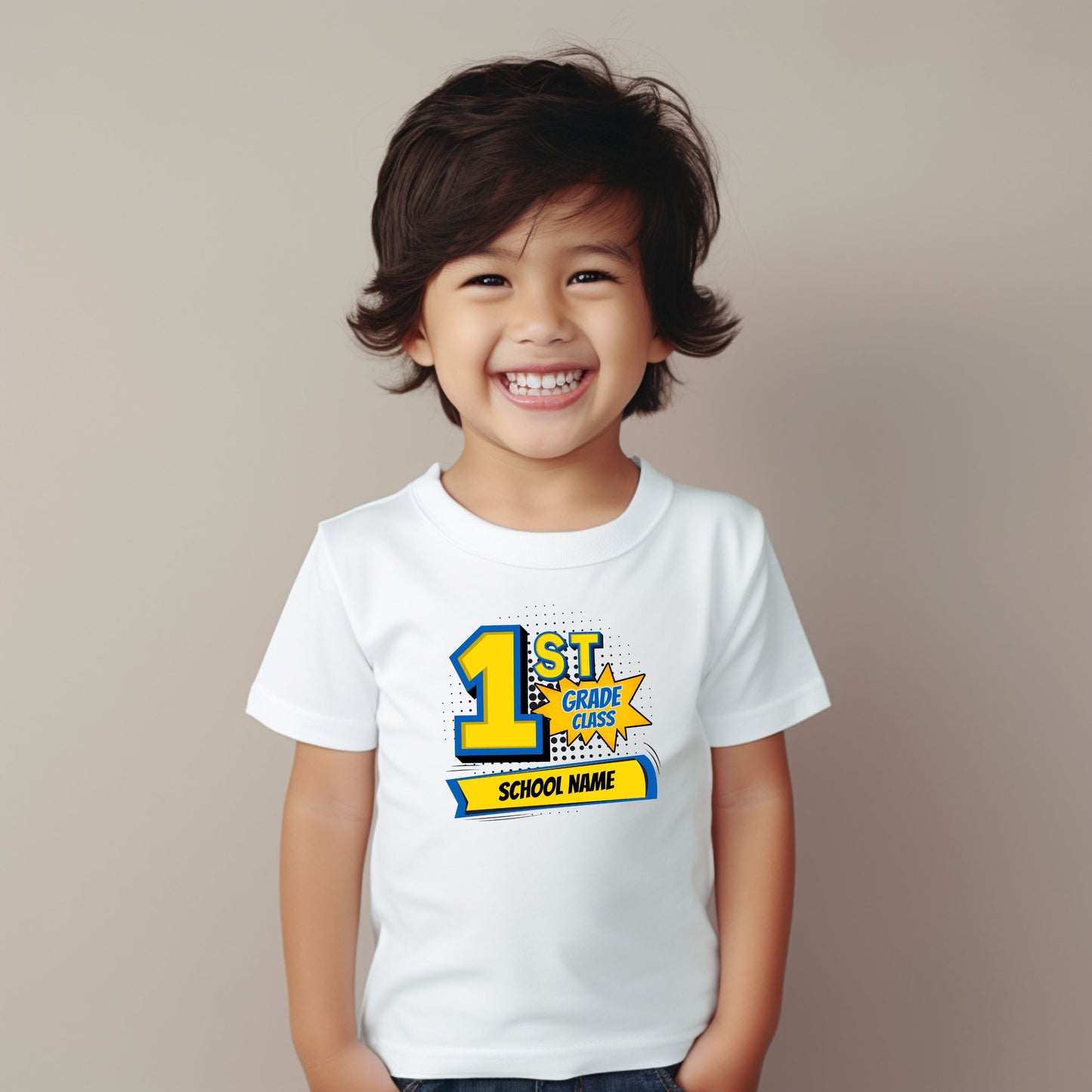 Comics Class Customizable Grade Short Sleeve Youth and Adult Tee