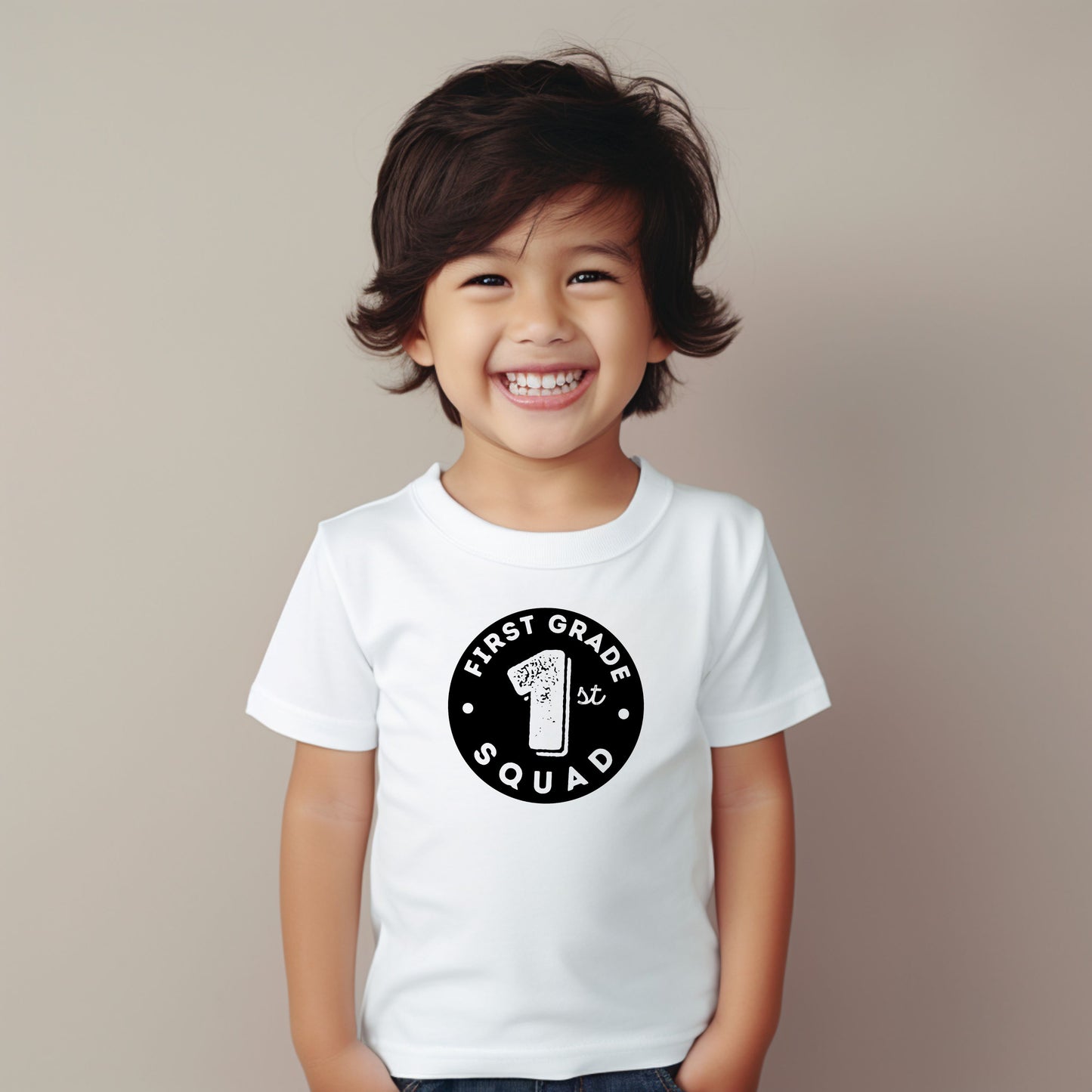 Distressed Number Customizable Grade Short Sleeve Youth and Adult Tee