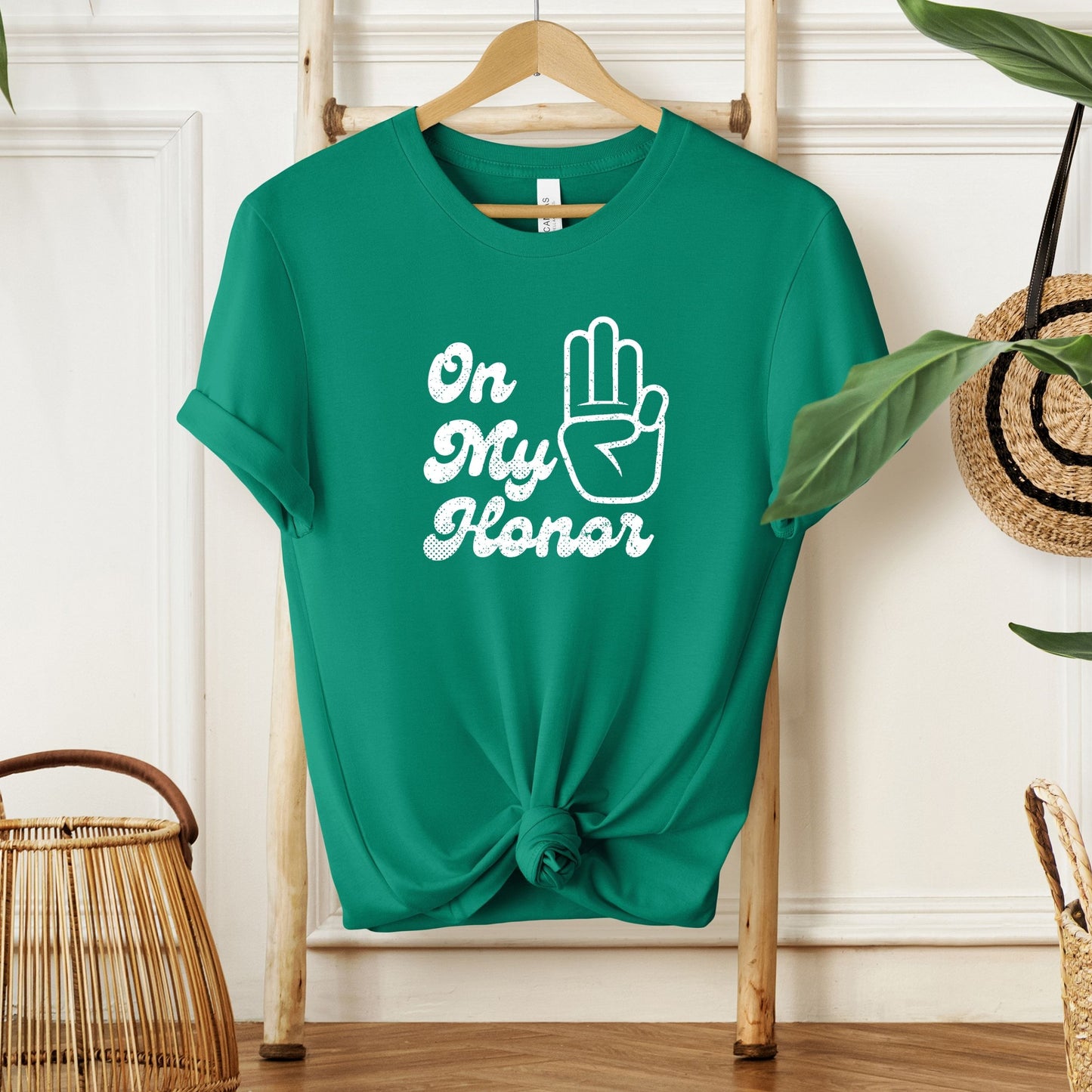 Distressed On my Honor Girl Scout Adult/Youth Tee