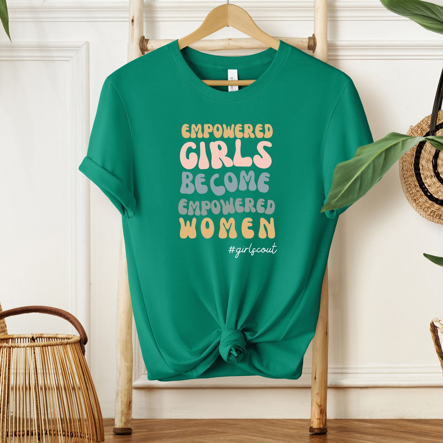 Empowered Girls Become Empowered Women Girl Scout Adult/Youth Tee