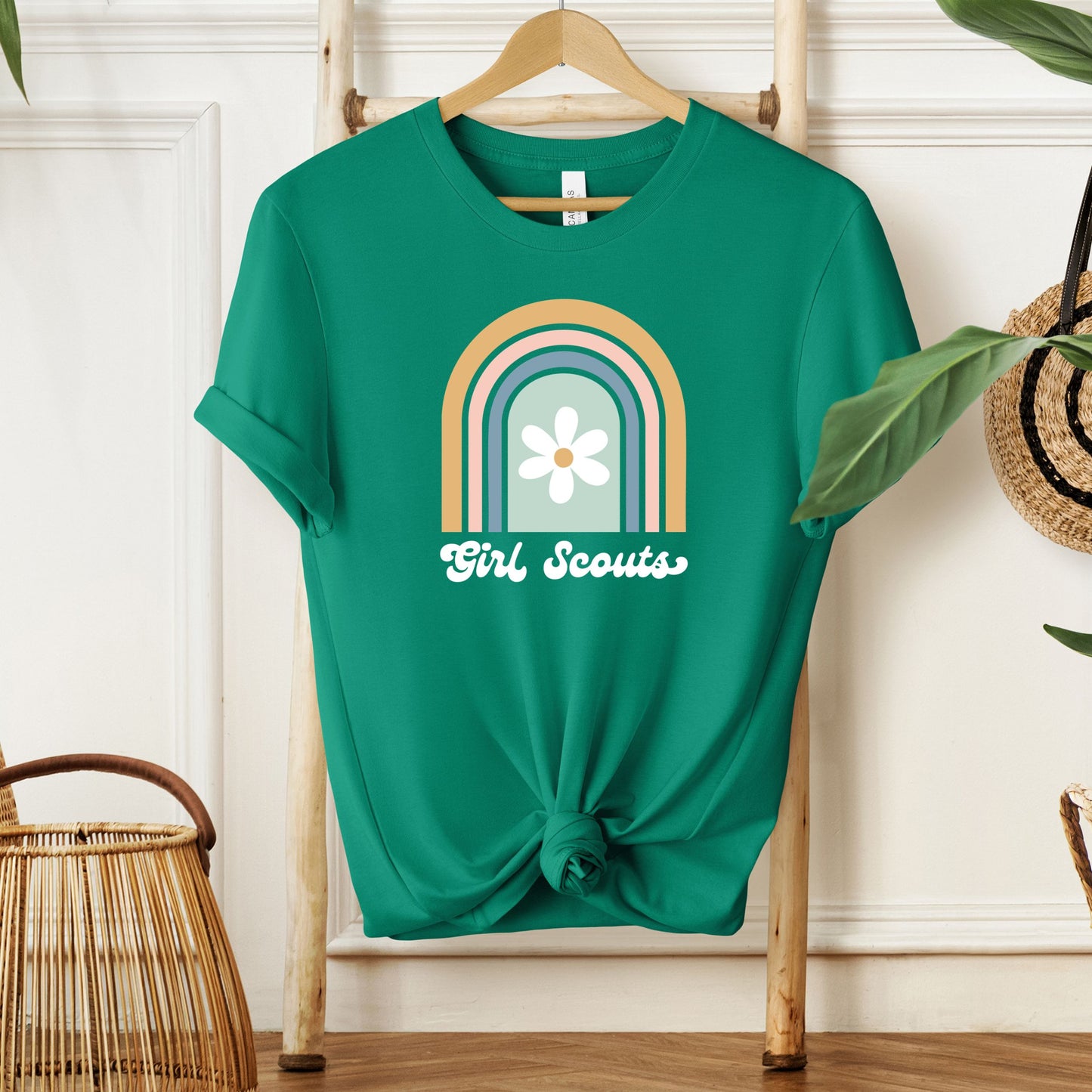 Retro Rainbow Girl Scout Adult/Youth Tee