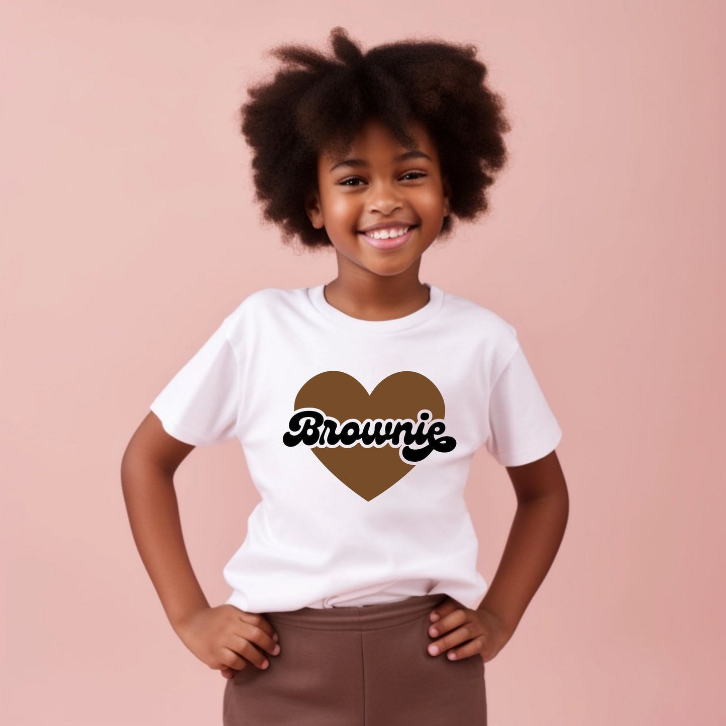 Girl Scout Brownie Heart Youth Tee