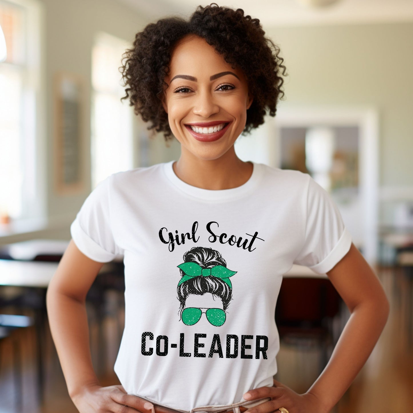 Distressed Girl Scout Co Leader Adult/Youth Tee