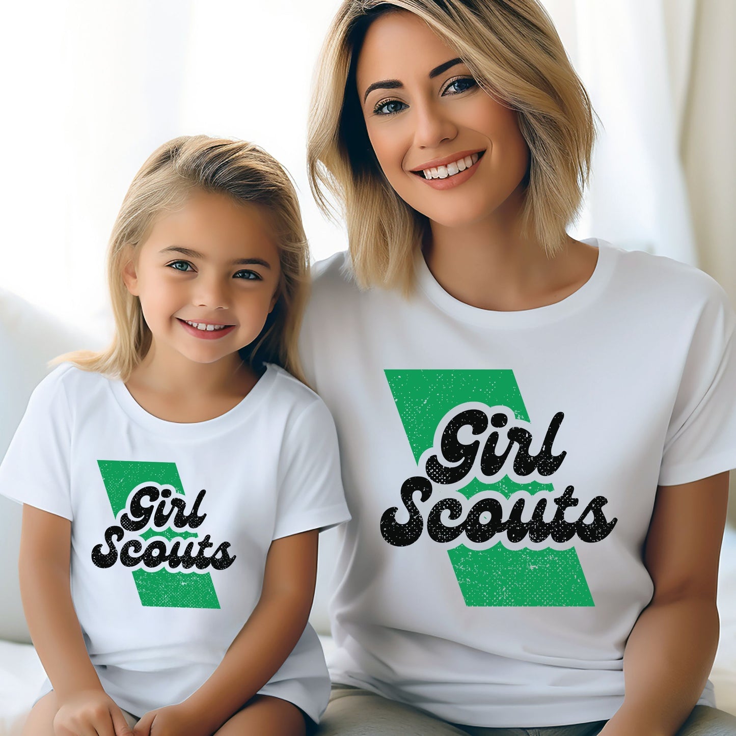 Distressed Girl Scout Sash Adult/Youth Tee