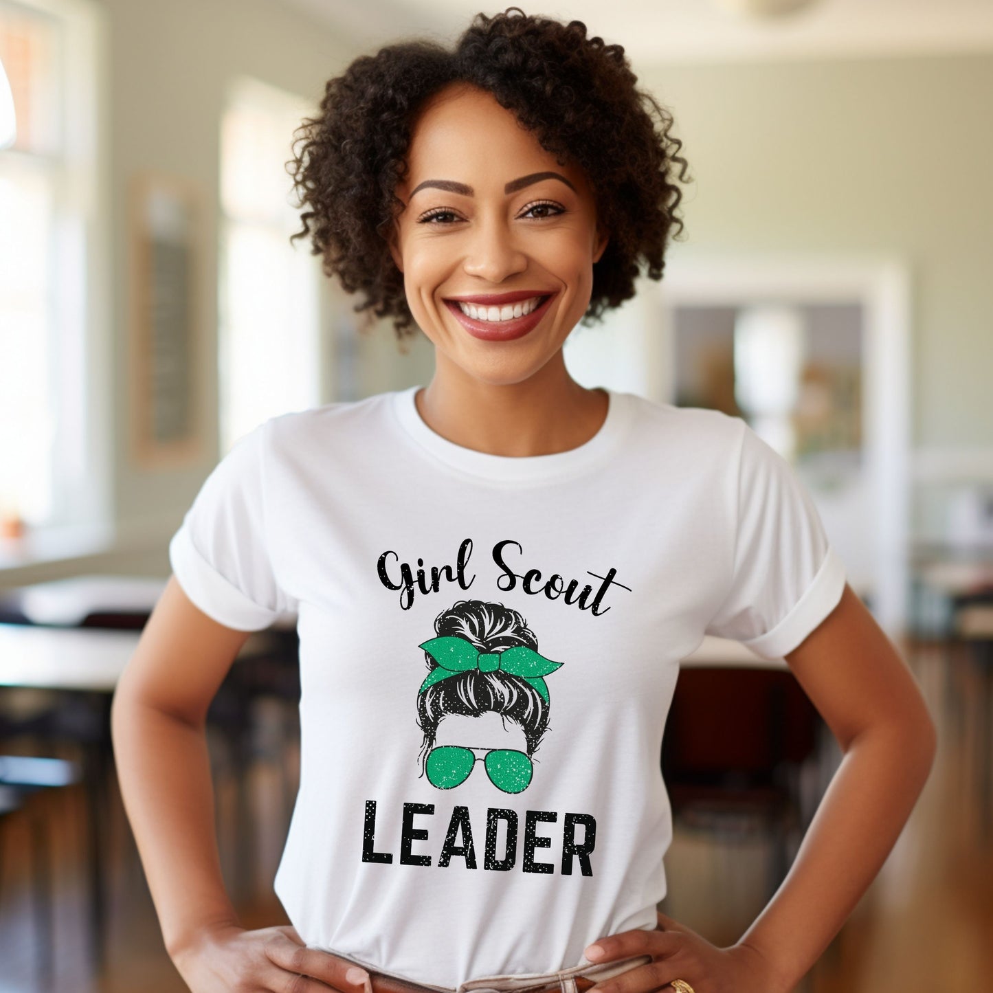 Distressed Girl Scout Leader Adult/Youth Tee