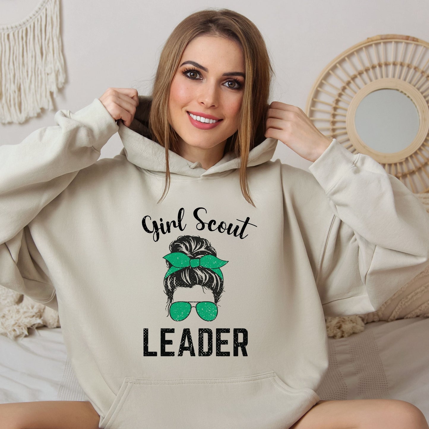 Distressed Girl Scout Leader Youth/Adult Hoodie