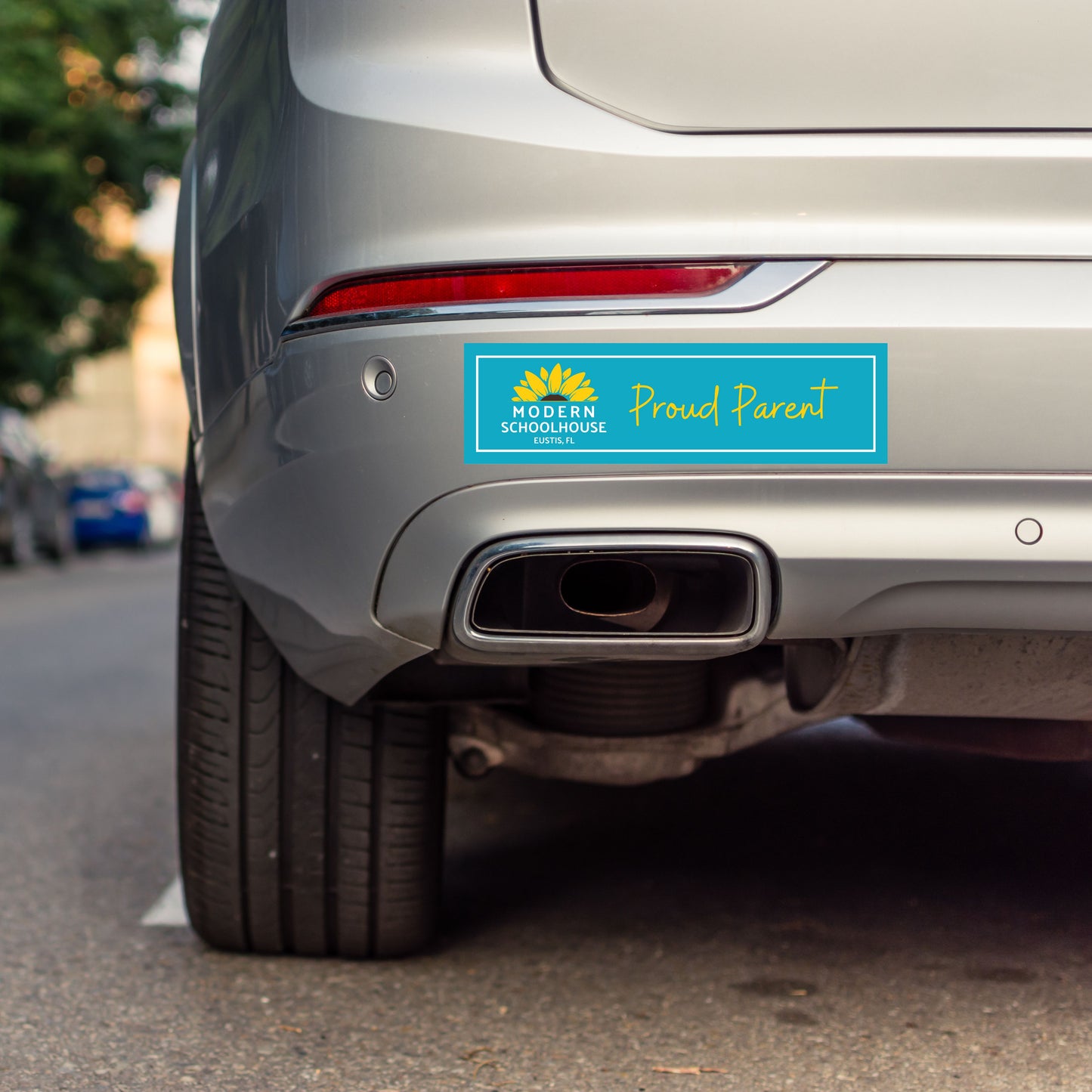 Modern Schoolhouse Bumper Sticker
