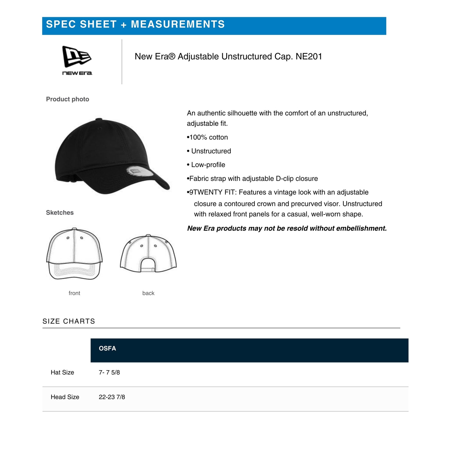 Modern Schoolhouse Adjustable Unstructured Hat