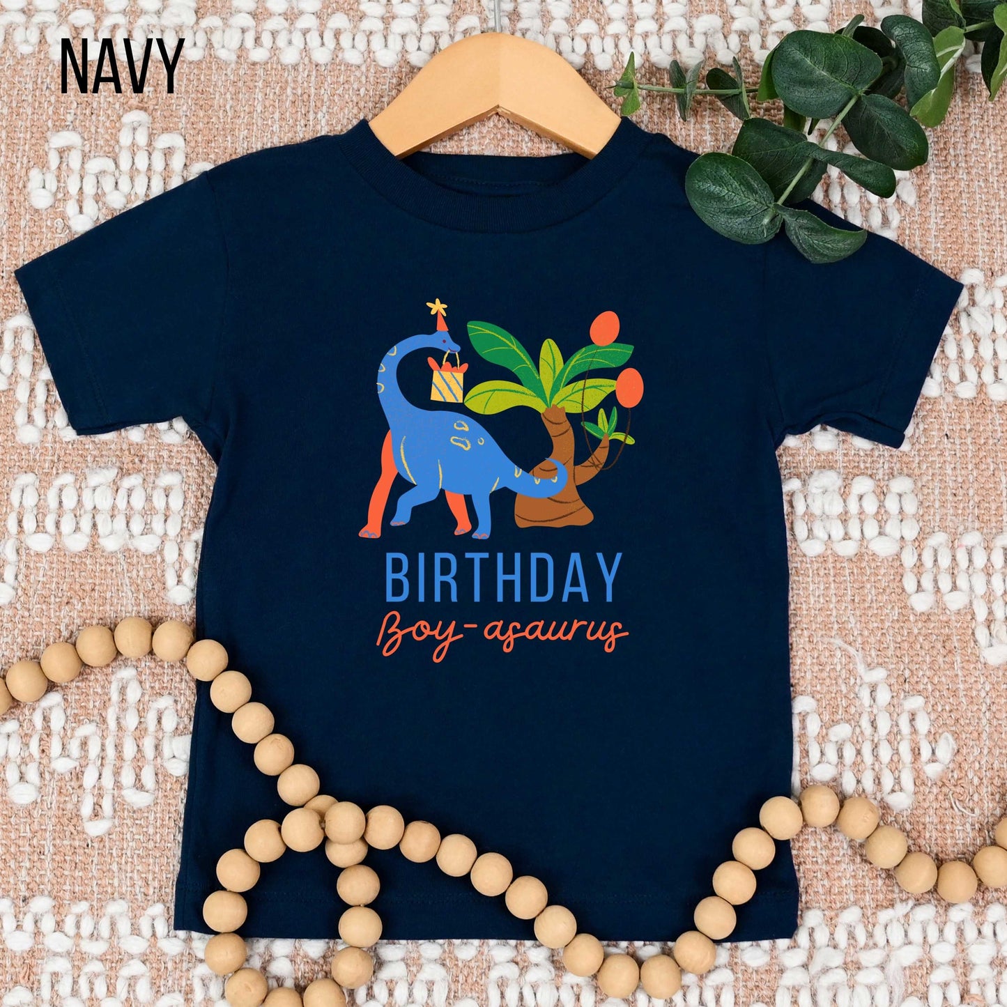 Birthday Boy Boyasaurus Youth Toddler Infant Short Sleeve Tee