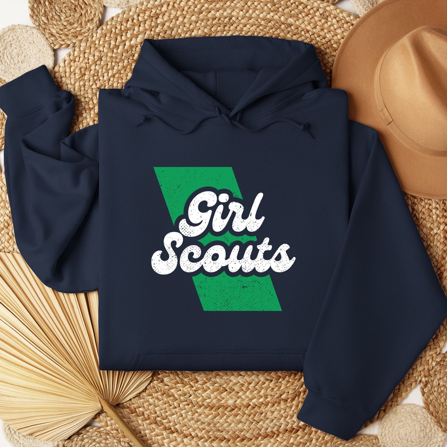 Distressed Girl Scout Sash Youth/Adult Hoodie