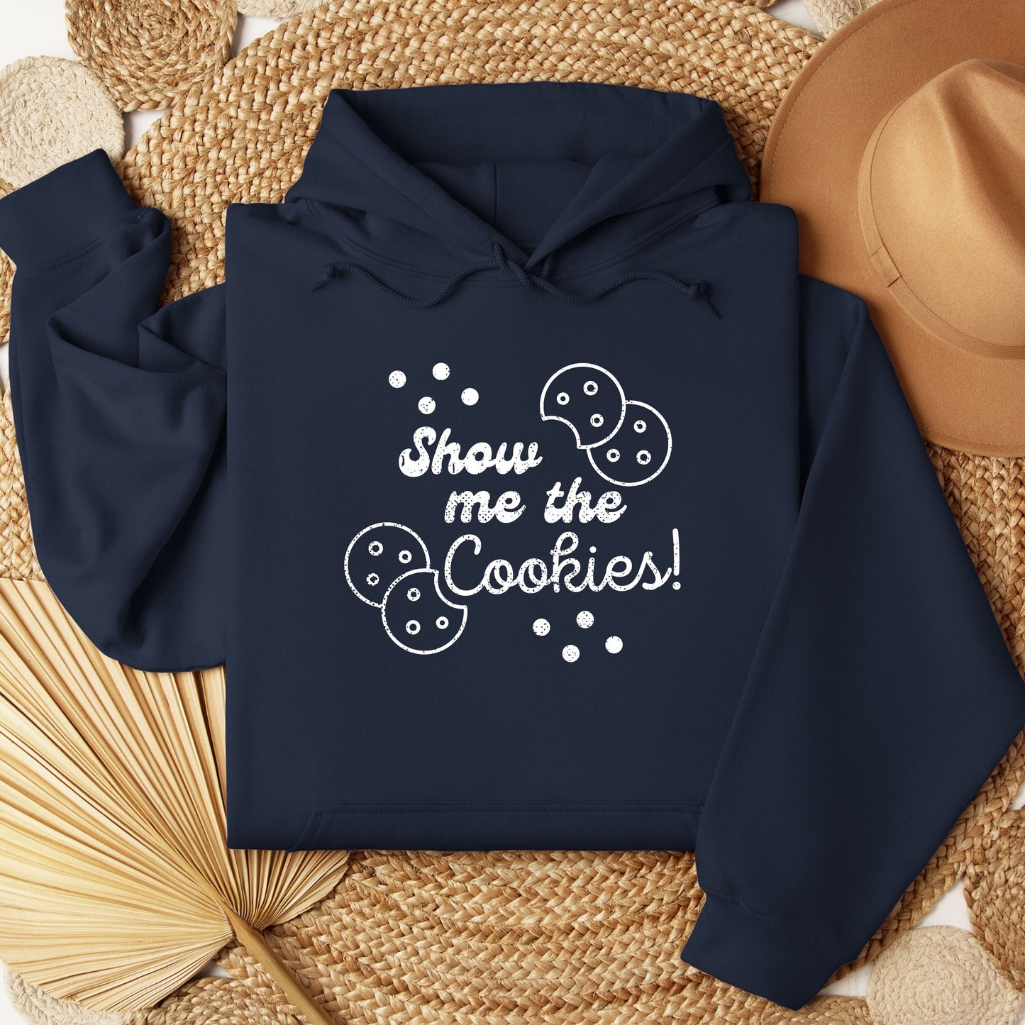 Distressed Show Me the Cookies Girl Scout Youth/Adult Hoodie