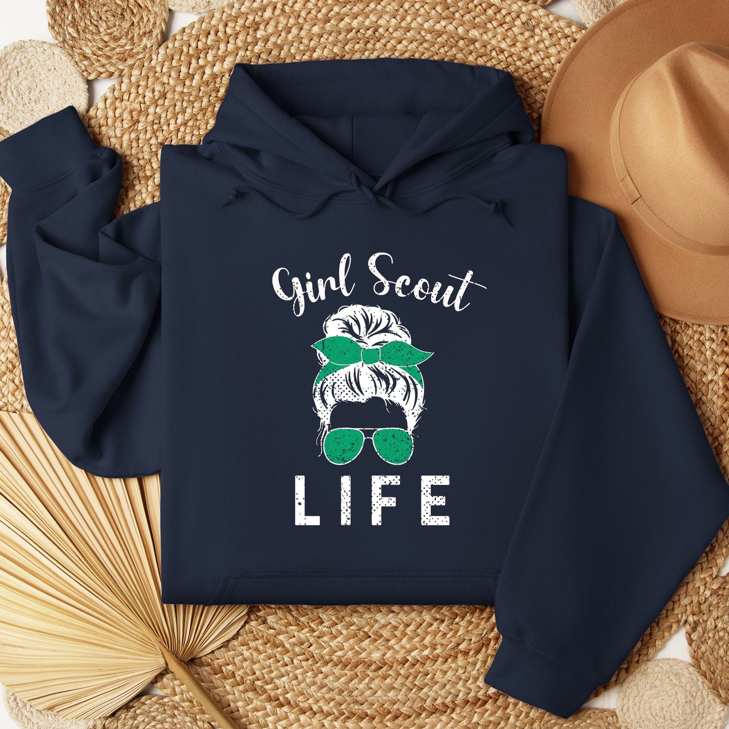 Distressed Girl Scout Life Youth/Adult Hoodie