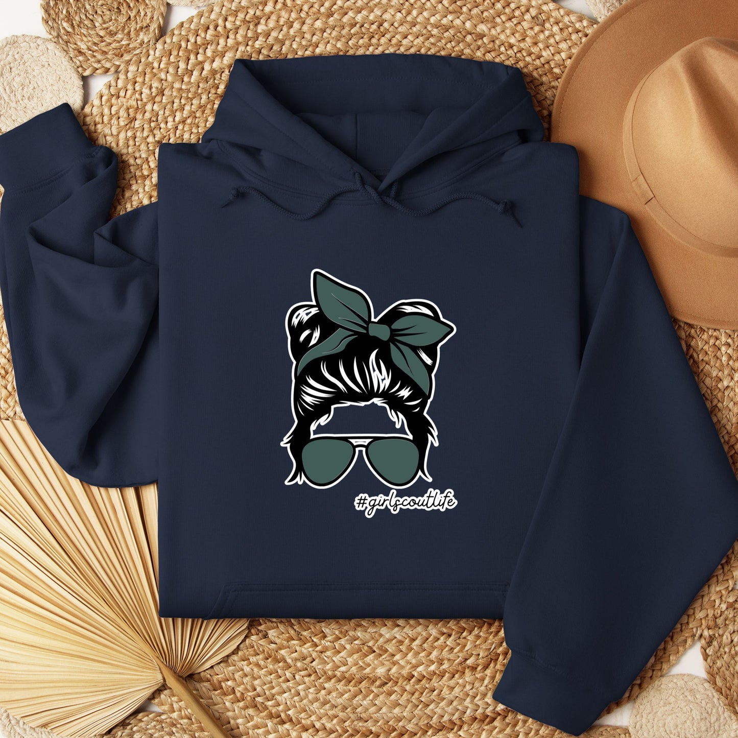 Girl Scout Messy Bun Youth/Adult Hoodie